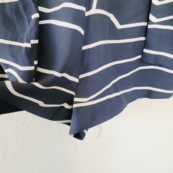 C/MEO Collective Romper Size Large Long Sleeve Stripe Cold Shoulder Cut Out - Picture 6 of 10